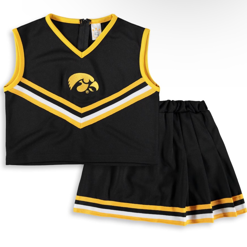 Black and Yellow Cheerleader Outfit